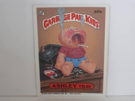 231a ASHLEY Tray 1986 Topps Garbage Pail Kids Card